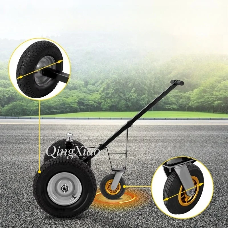 Solid Tire Mover Trolley Adjustable Trailer Dolly Heavy Duty Design Stable Performance Reliable Support For Object Moving Jobs