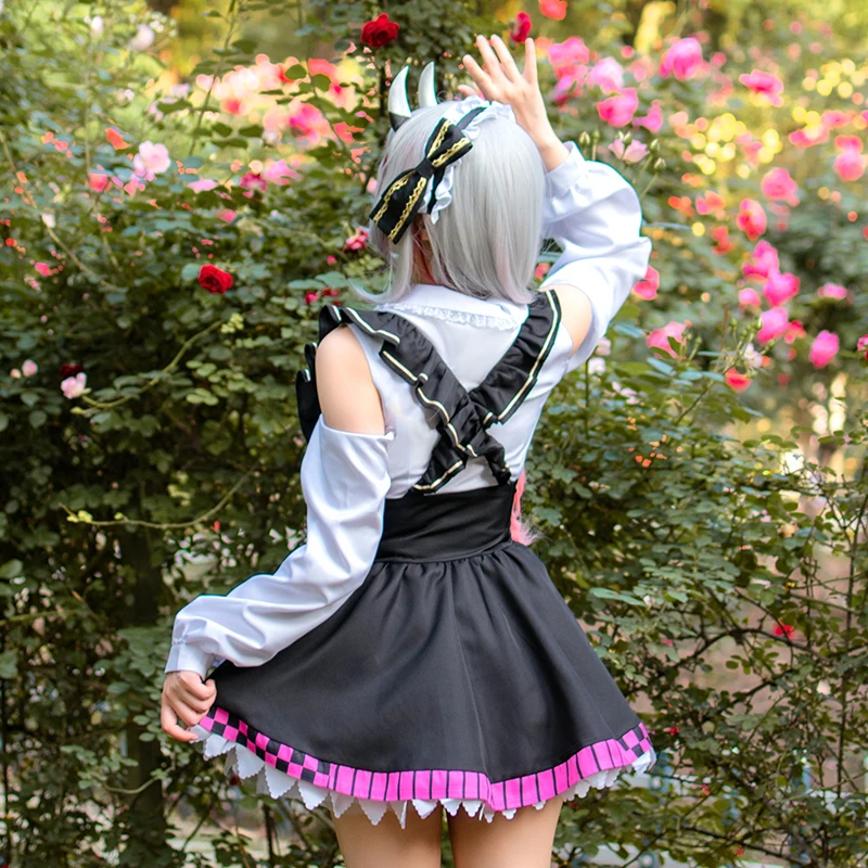 KIYO-KIYO Hololive vtuber Nakiri Ayame Cosplay Costume Daily dress girl uniform dress female