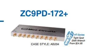 

[LAN] Мини-схемы ZC9PD-172-S+ 1200-1700 МГц восемь делителей мощности SMA