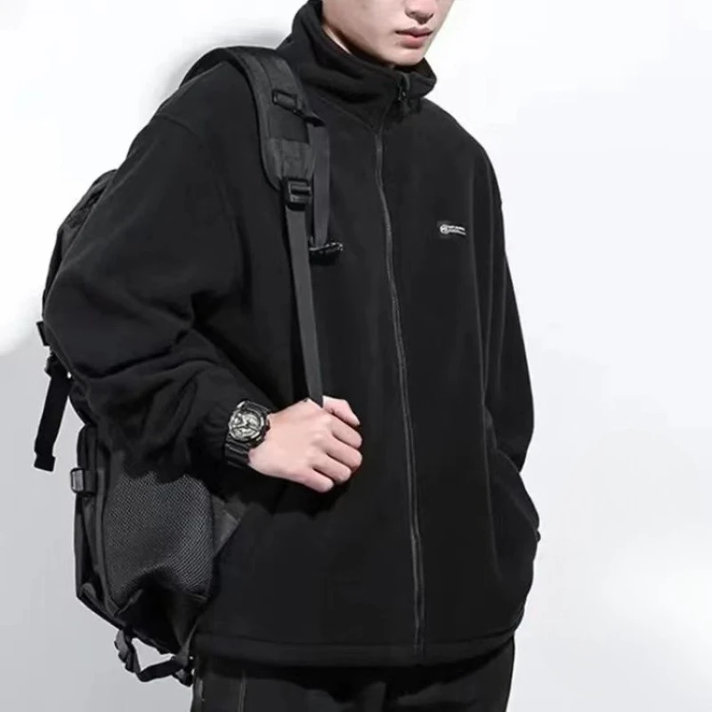 Full Zip Up Man Pullover Clothing Deals Emo New in Novelty and Streetwear Simple Y2k Vintage Cheap 90s Green Sweatshirts for Men