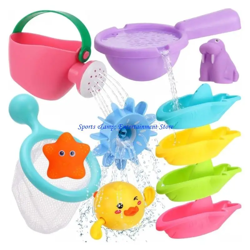 G7NF Light Weight Portable Water Playing Toy Plastic Stacking Cups Watering Can Set