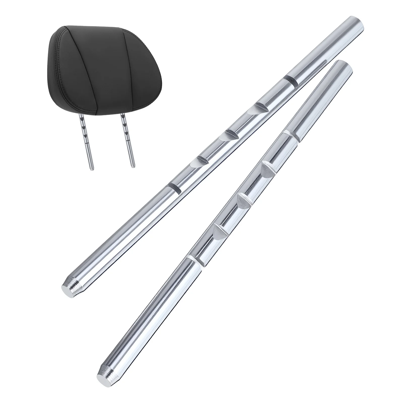 

2Pcs Car Seat Headrest Support Pole Sturdy Metal Straight Handle Easy Installation Comfortable Ride Rv Universal Tool