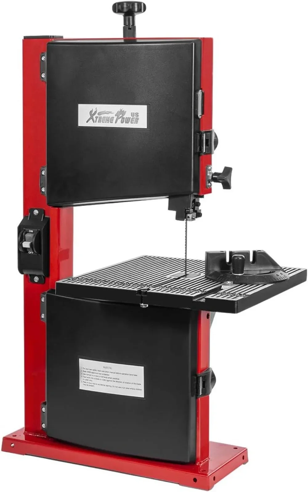 

9" inch Pro Benchtop Band Saw Stationary Adjustable Angle Woodworking 2,340FPM Bandsaw w/Dust Port, Red