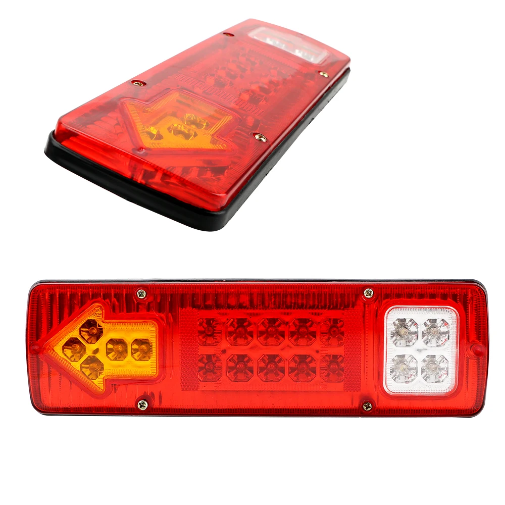 Waterproof 12V 24V For Trailer Lorries Boat Truck Reversing Lights Indicator Lamp 19LED Tail Lights Turn Signal Lamp Stop Lights