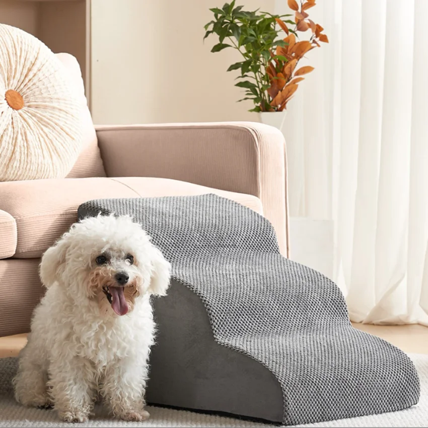 Small Luxury Modern Pet Stair Sofa Solid Pattern Foam Material for PET