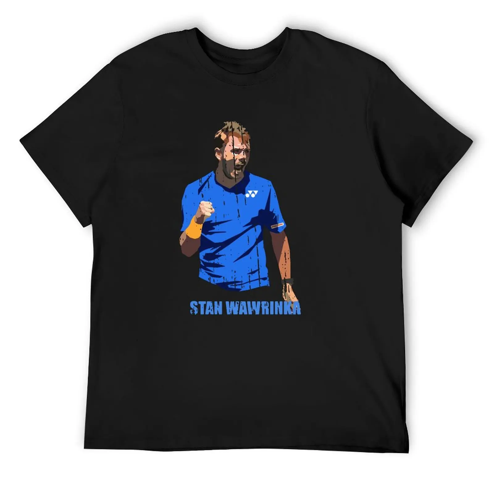 stan wawrinka tennis T-Shirt luxury designer graphics kawaii clothes heavyweights Men's t shirts