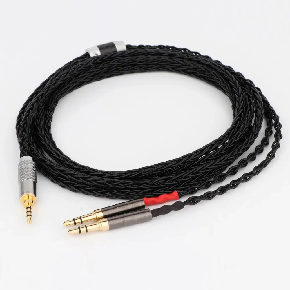 Preffair 8 Cores Headphone Earphone Cable For Denon AH-D600 D7100 Hifiman Sundara Ananda HE1000se HE6se he400