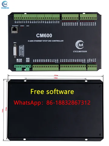 RTCP CNC Controller CM600 6 Axis Five-linkage  Support macro program secondary development MODBUS 485 absolute encoder
