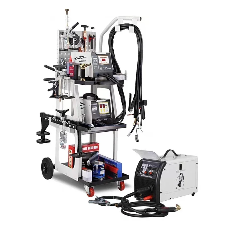 Aluminum Iron Dent Pulling and Welding Integrated Machine with  Accessories and Tools for Car Body Collision Repair Dent Puller