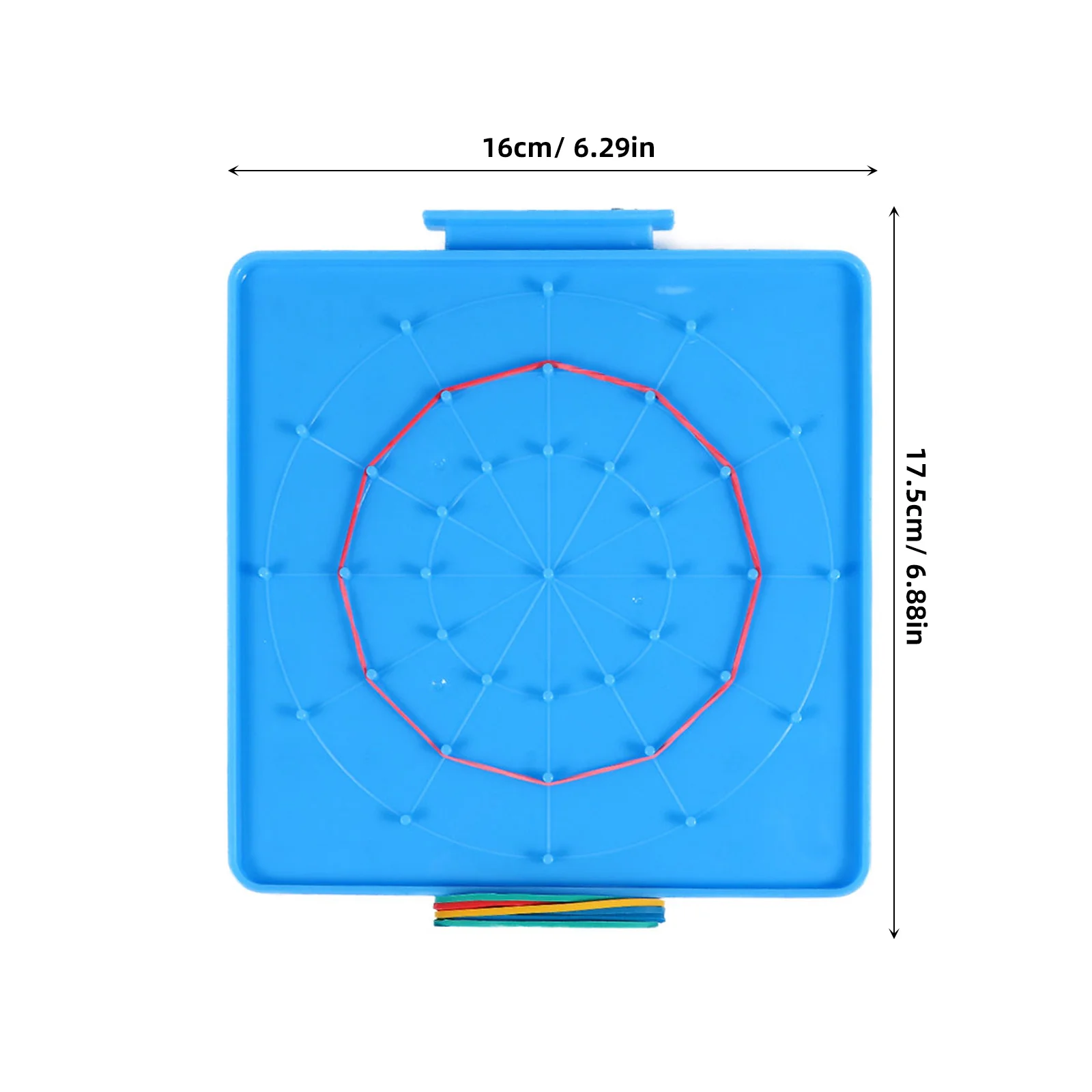 4pcs Plastic Geoboard: Colorful Pegboard Math Learning Tool For Educational Geometry Board For Primary School Classroom Use