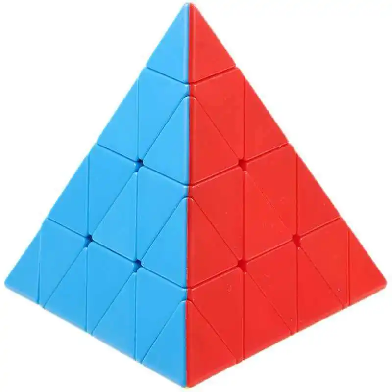 สปีดคิวบ์ 4x4x4 แบบไม่มีสติกเกอร์ รูปทรงสามเหลี่ยมพีระมิด ปริศนาเสริมทักษะ ฝึกสมอง สำหรับวัยรุ่น เด็กชาย เด็กหญิง ของขวัญที่ดีที่สุด คิวบ์อินฟินิโต