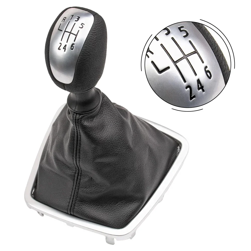 

Car Interior Upgrade Leather Shift Knob Gear Shift Collar For Renault Comfortable Driving Experience Elegant Appearance