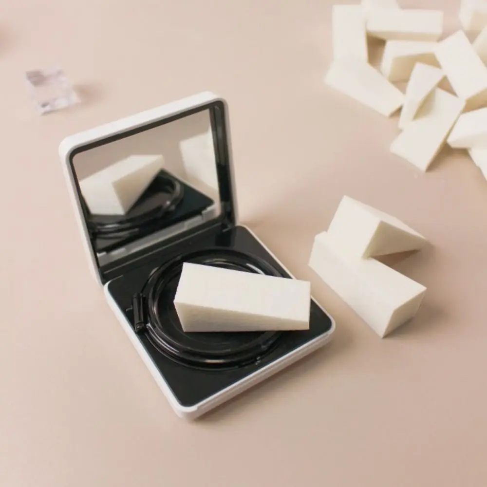 Spugna per trucco portatile a triangolo morbido, soffio per cipria liscio asciutto e bagnato, spugna per fondotinta liquido, mini soffio cosmetico di bellezza