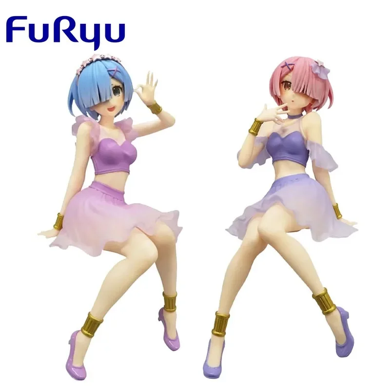 

FuRyu Original Noodles Stopper Figure Anime Figure Rem Ram Twinkle Party Action Figures For Boys Girls Toys Kids Xmas Gift