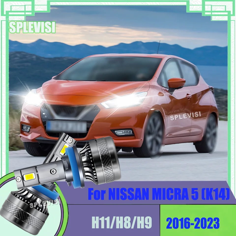 

2x H11 Headlight Bulbs-Reduces Eye Strain for Safer Long Drives for NISSAN MICRA 5 (K14) 2016-2023 2017 2018 2019 2020 2021 2022