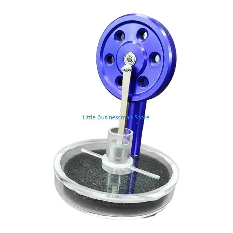 Niedrigtemperatur-Stirlingmotor-Modell, Metall-Zink-Mischung, Rad läuft mit Wärmequelle für kontinuierlichen 24-Stunden-Betrieb – Detail 10