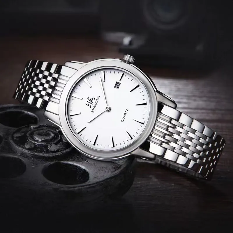 Leocylin xangai relógio de quartzo original moda simplicidade safira negócios para homem relógios de pulso à prova dwaterproof água relogio masculino