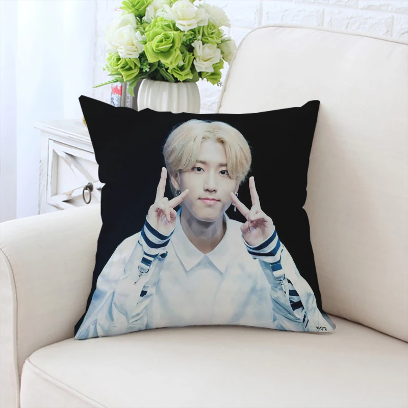 

H-Han Jisung Cushion Cover 50x50 Decorative Pillowcase 40x40 Pillow Covers Decorative Luxury Home Decoration Pillow Cases 45x45