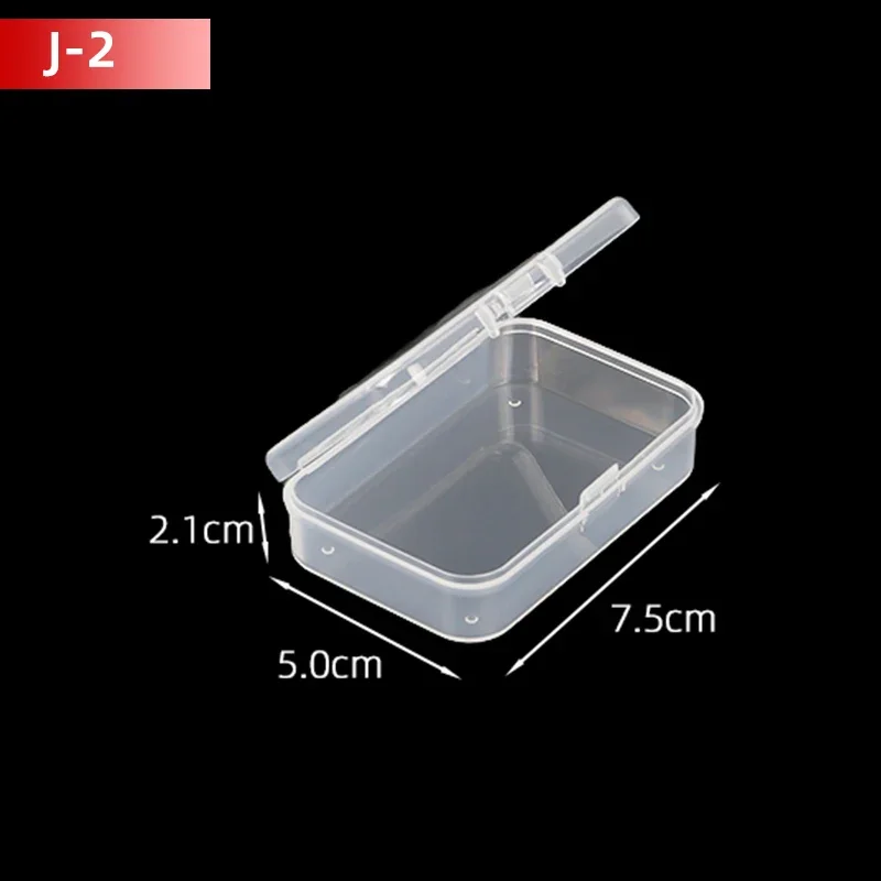 5 Stück/10 Stück PP-Aufbewahrungsbox, Mini-transparentes Kunststoffgehäuse, quadratische rechteckige Verpackungsbox für Schmuckperlen, kleine Gegenstände