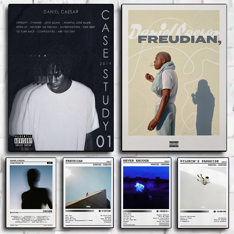 D-Daniel Caesar Never Enough Classic Music Album Tracklist Poster Canvas Painting Wall Art Pictures Home Decor Fans Gift