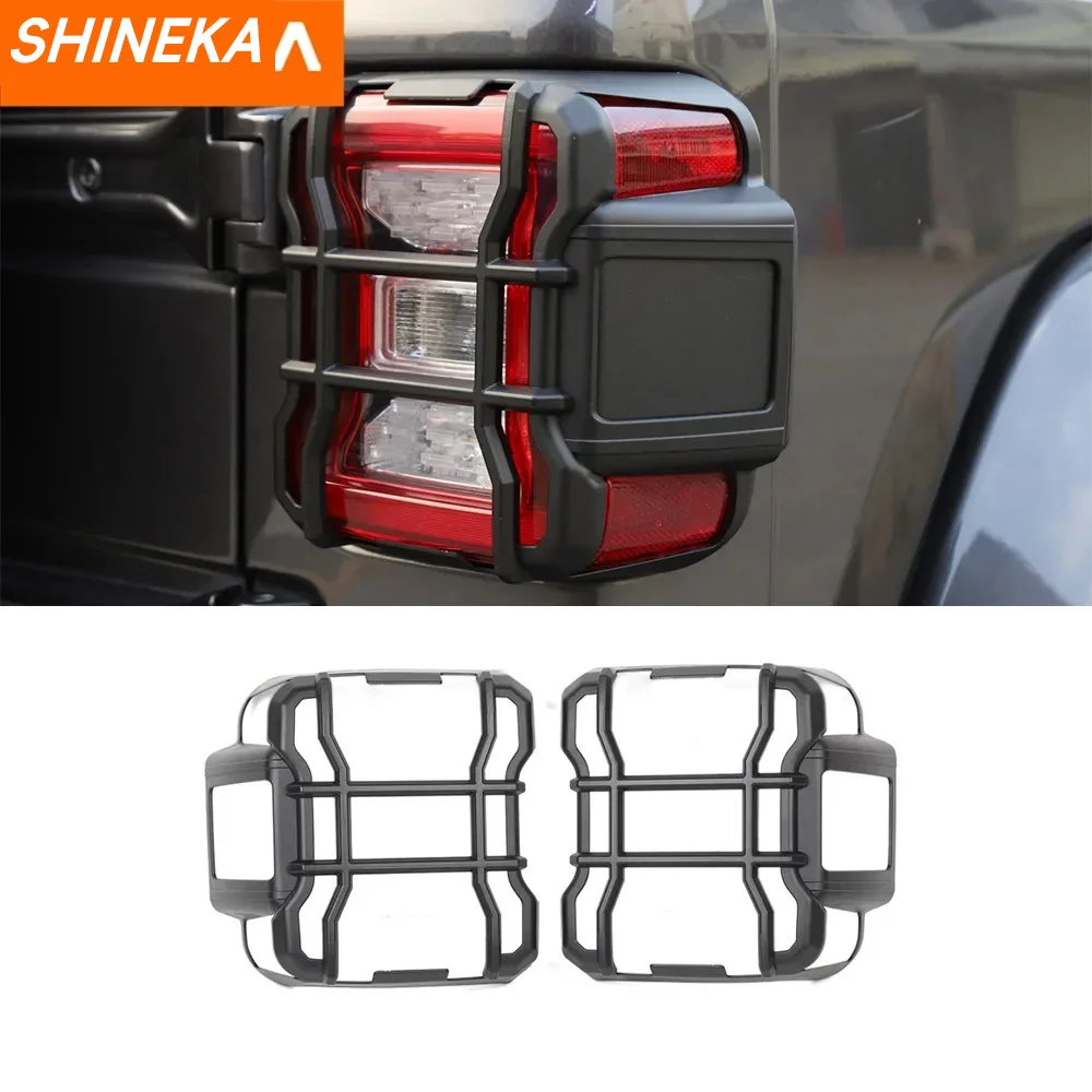 SHINEKA tylne światło samochodu lampa tylna dekoracyjna pokrywa dla Jeep Wrangler JL 2018 2019 2020 2021-2023 osłony lampy akcesoria