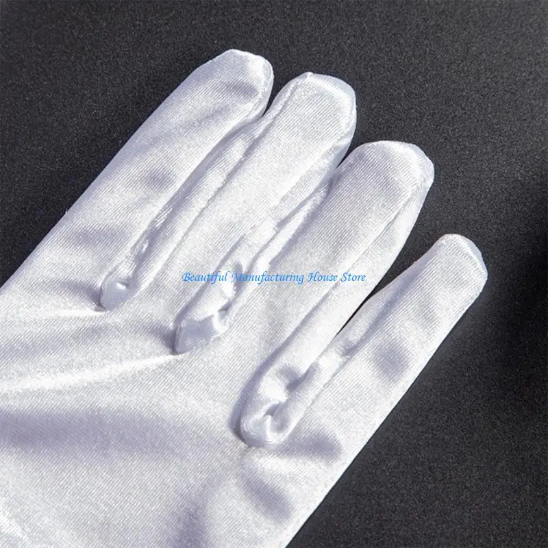 E56A Unisex White Gloves for Etiquette, Thin Designs for Flexibility Formal Wear and Presentations for Tuxedo and Etiquette