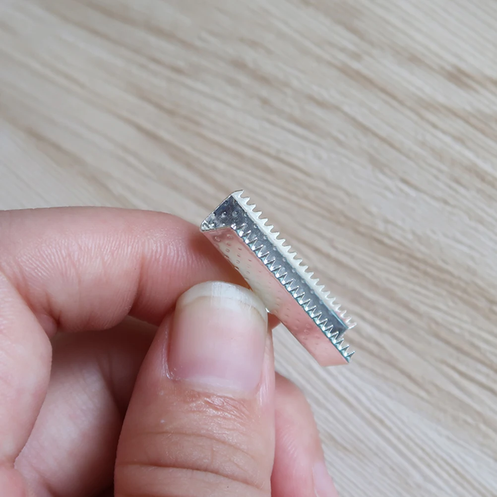 

100 PCS Metal Clamp Crimp Ends for Jewelry Making Cord Clasp Connector Crimps Bracelet Clamps Accessories Clasps Craft