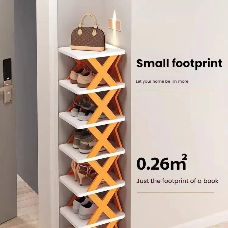 Simple shoe rack artifact creative home dormitory economical space-saving storage plastic multi-layer rack small shoe cabinet