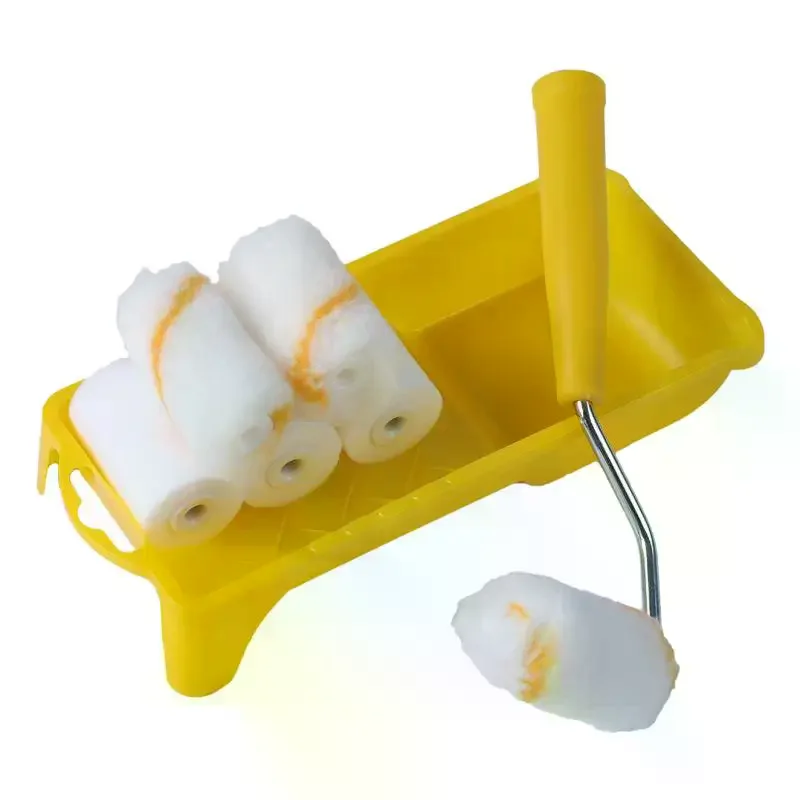 Multi Purpose 2 Inch Paint Roller 8Pcs Set Comes With 6 Extra Covers For Professional Wall Painting
