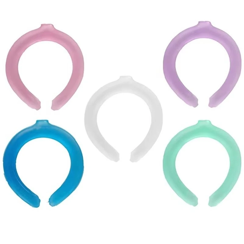 Beauty 5Pcs Summer Neck Cooling Ring Portable Reusable Neck Massager Cool Neck Ring Sunstroke Prevention For Fishing Cycling