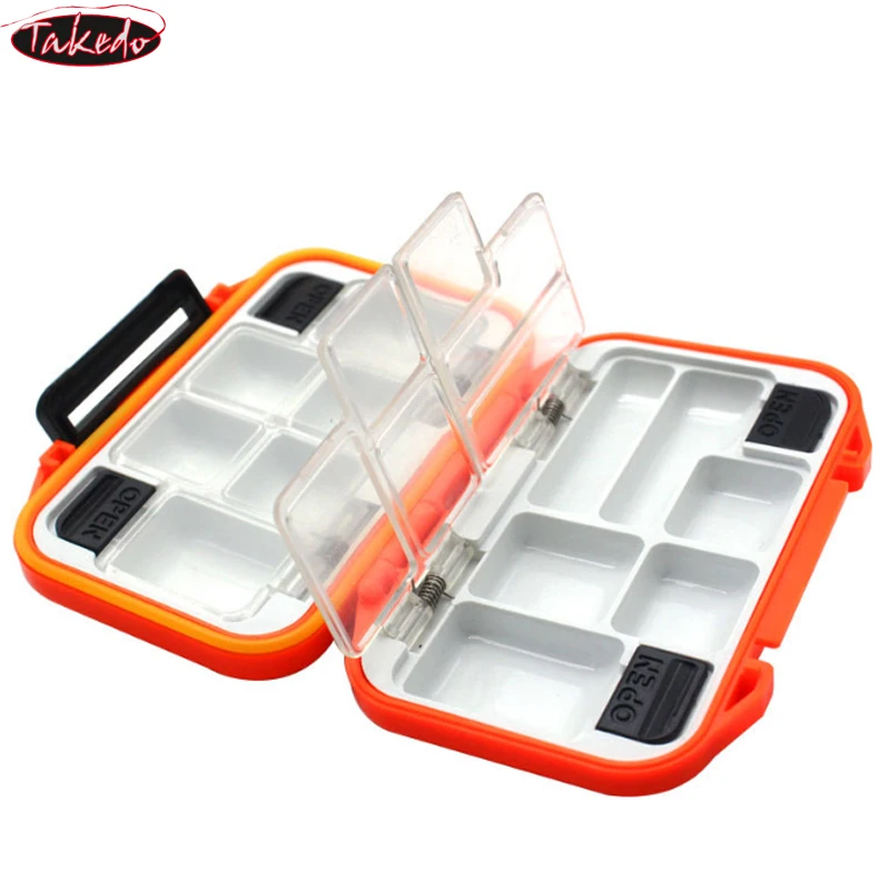 TAKEDO JYL01 Multi Specification Waterproof Fishing Accessories Storage Box Portable Multi-grid Hook Lure Sinke Fishing Tool Box