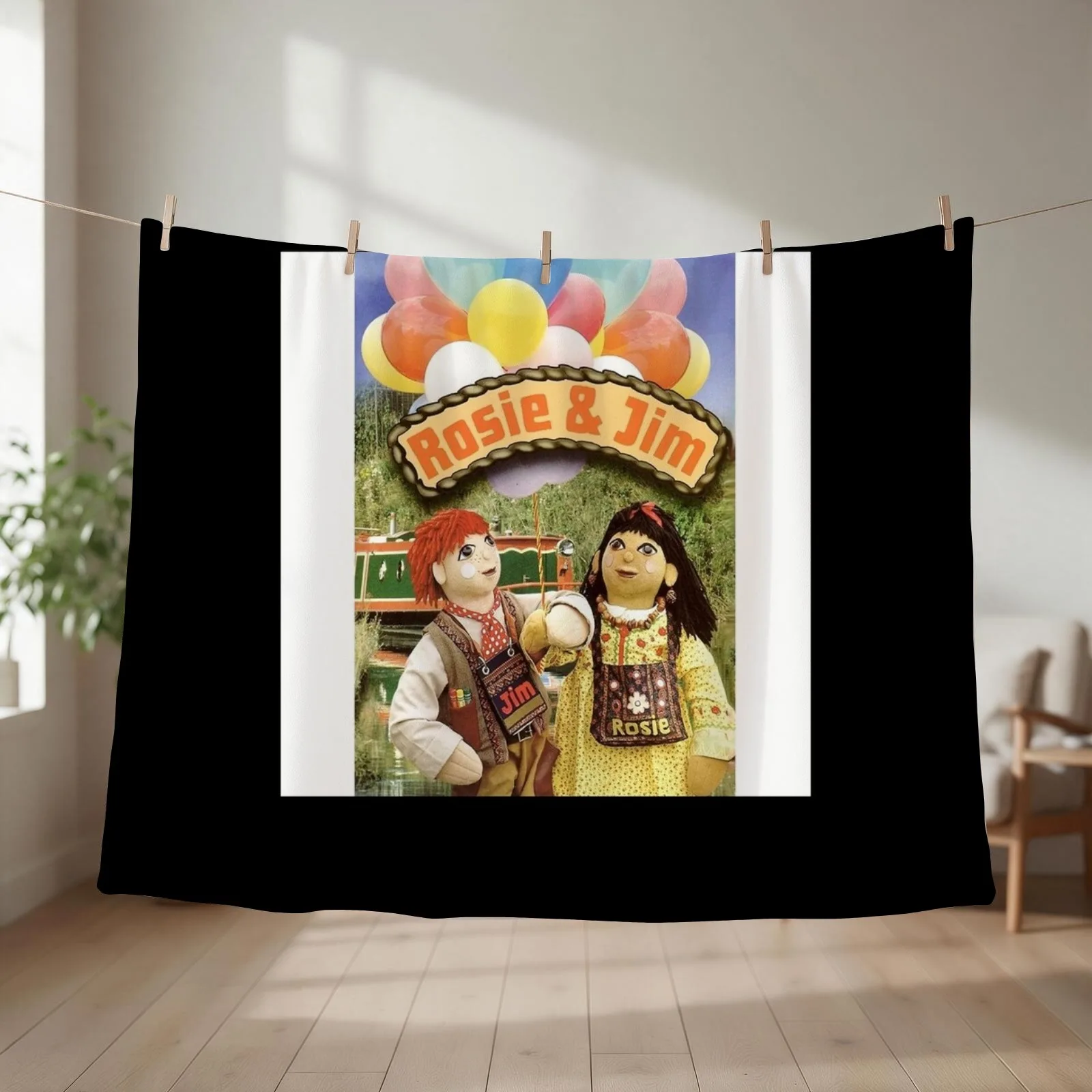 Rosie and jim Chiffon Top Classic Throw Blanket couch cozy soft plush fuzzy picnic outdoor blanket