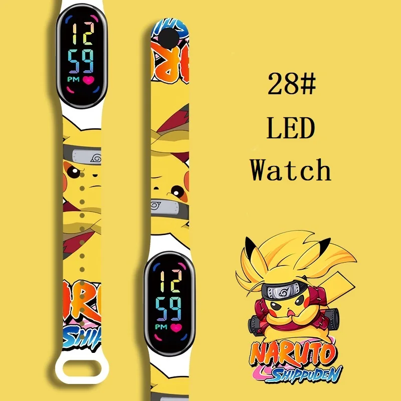 

Pikachu Children Watches Girls Waterproof Sport Touch Screen Watch for Women Waterproof Digital Clock Bracelet Gifts