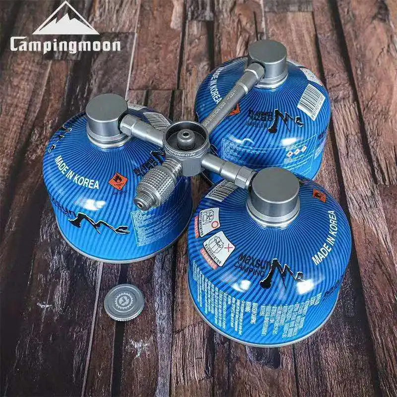 Campingmoon Z32 herramienta de interruptor 3 a 2 adaptador de transferencia de conector de estación de recipiente de Gas para acampar al aire libre