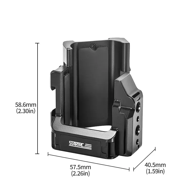 Untuk DJI Osmo Pocket 3 Aksesori Bingkai ekstensi logam multifungsi braket kandang dudukan cepat basis adaptor dengan tali