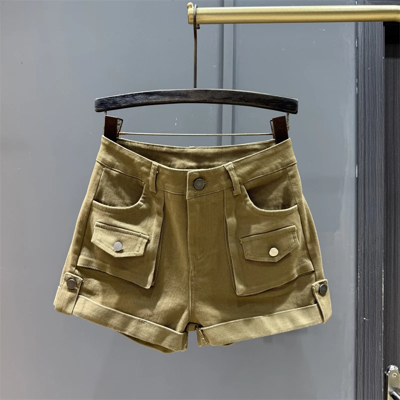 كرة لولبية الرجعية الدنيم بنطال ذو قصة أرجل واسعة للنساء خريف 2025 منتج جديد التخسيس والحار فتاة فضفاضة موضة ألف خط السراويل