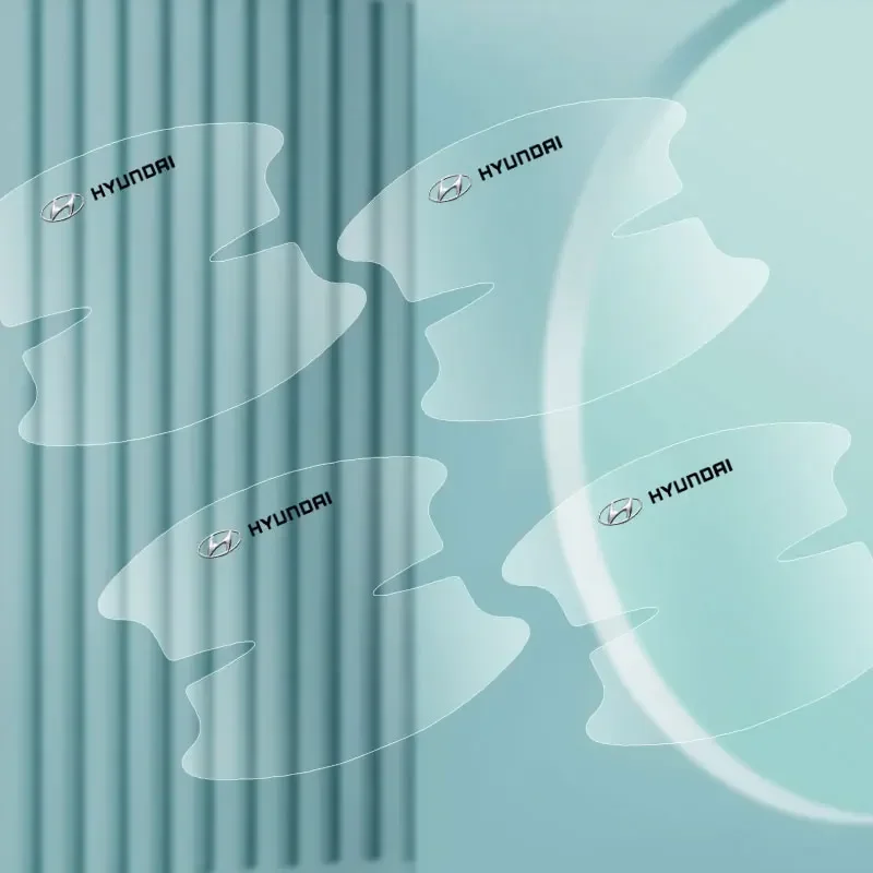 8 قطعة مقبض باب السيارة ملصق طبقة رقيقة واقية شفافة لشركة هيونداي I10 I20 I30 I40 IX20 IX35 توكسون سولاريس أكسنت أزيرا السلع #4