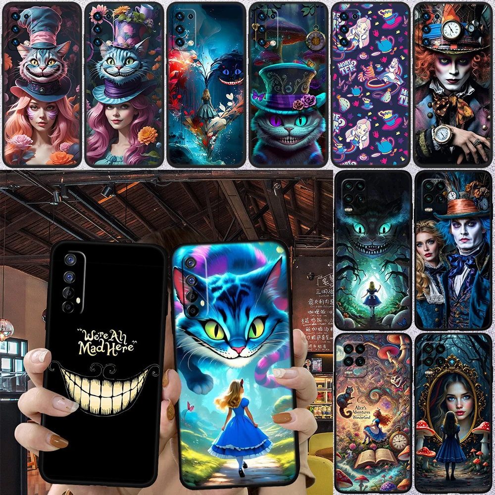 Alice Cat Princess Phone Case for Samsung Galaxy M06 M15 M16 M35 M55 M56 A36 A42 A50 A50S A51 A52 A32 A33