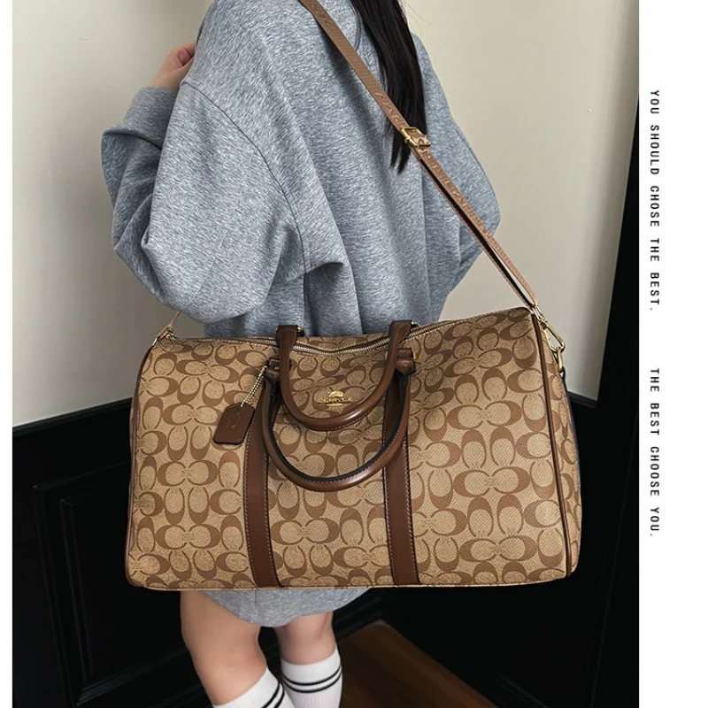 Women's Classic Handbag Large Capacity Elegant Travel Duffle Bags for Women Weekend Luggage Travel Shoulder Bag Messenger Bag image 5
