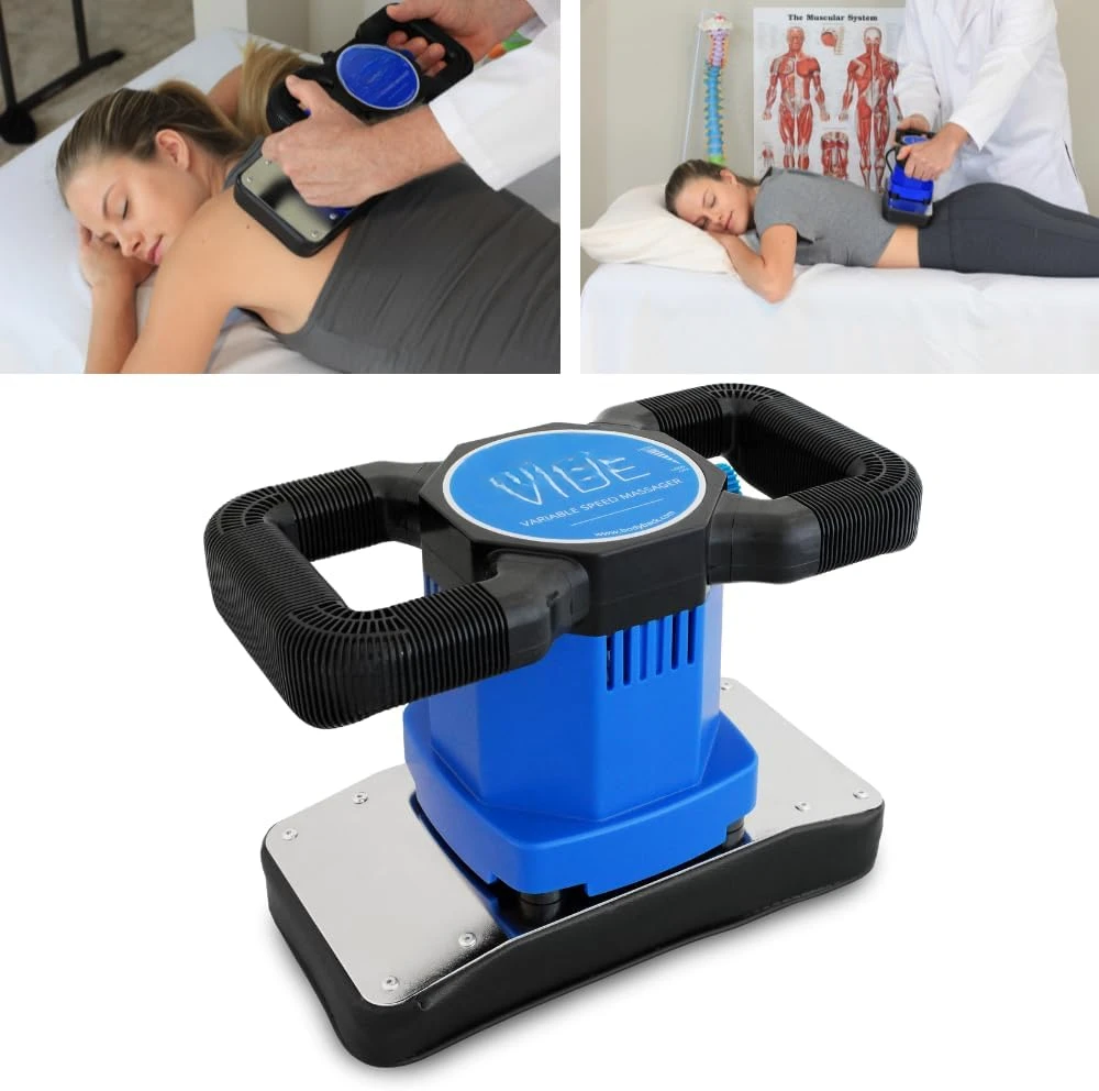 Vibe 2.0 - Handheld Orbital Massager for Back Pain Relief - Variable Speed Chiropractic Tool for Muscle Recovery and R