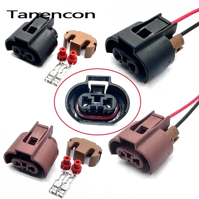 2 Pin Car Low Beam Fog Light Daytime Running Light Plug 9006 Car Light Connector 7283-1929-80 7283-1927-30 for Corolla Camry