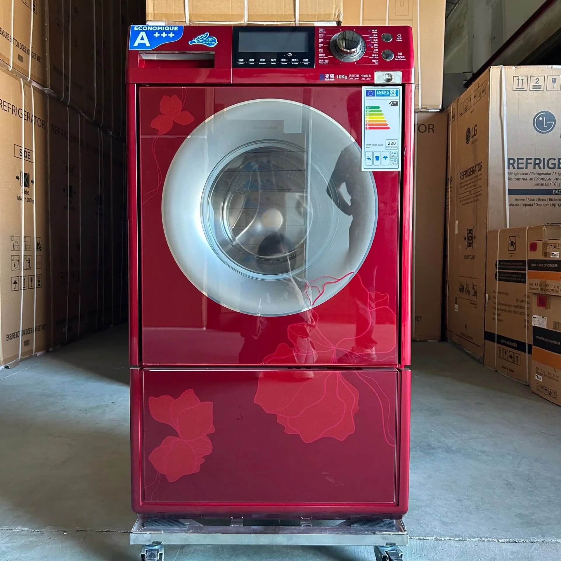 

Frequency Conversion Drawer Silent Roller 15 Washing Programs with LED Screen