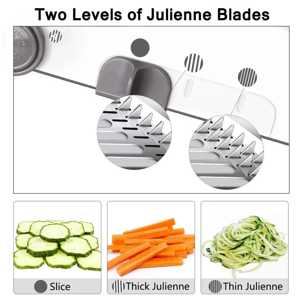 18 Types Adjustable Mandoline Slicer Stainless Steel Vegetable Potato Grater Adjustable Thickness Food Cutter Slicer Dicer Tools