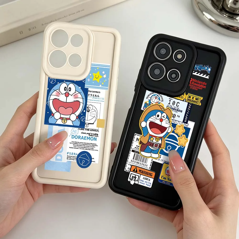 Funda de teléfono Comics Doraemon linda para Motorola G06 G35 G53 G54 G57 G60 G75 G84 G86 G85 Edge 50 60 70 G Stylus Eye Ladder