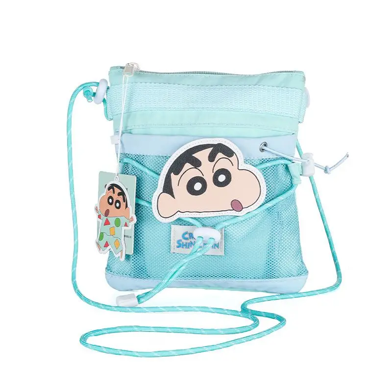 

Kawaii Crayon Shin Chan Large Capacity Crossbody Bag Anime Cute Cartoon Doll Mobile Bag Student Wallet Girl Halloween Gift Toys