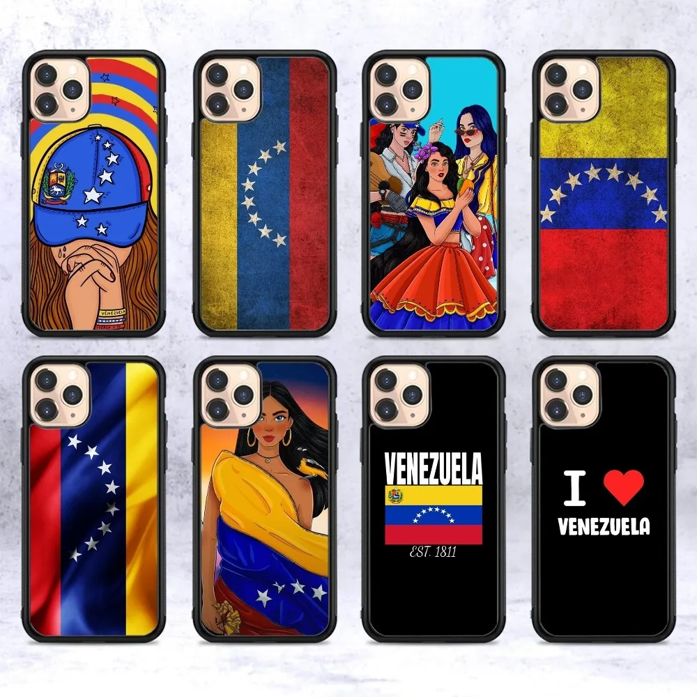 Flag Of Venezuela Phone Case Silicone PC+TPU For For IPhone 11 12 13 14 15 16 Plus Pro Max Cover