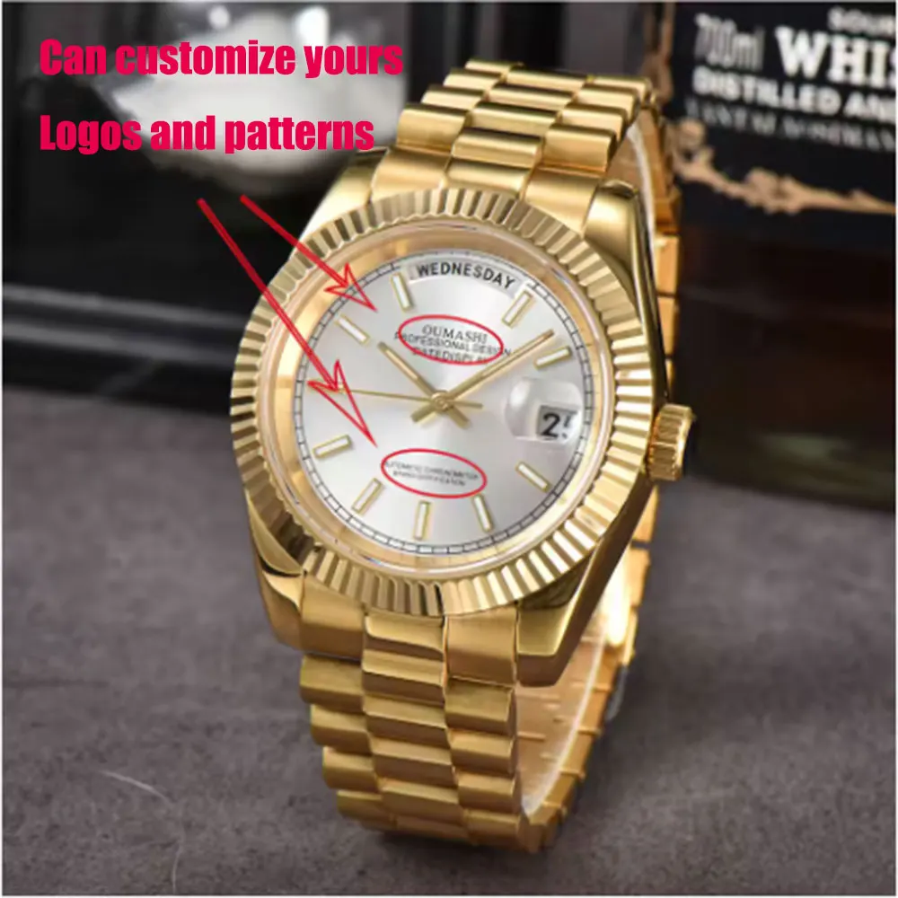 Orologio da uomo 36mm/39mm Miyota8285 movimento orologio meccanico automatico orologio da lavoro vetro zaffiro cinturino in acciaio inossidabile