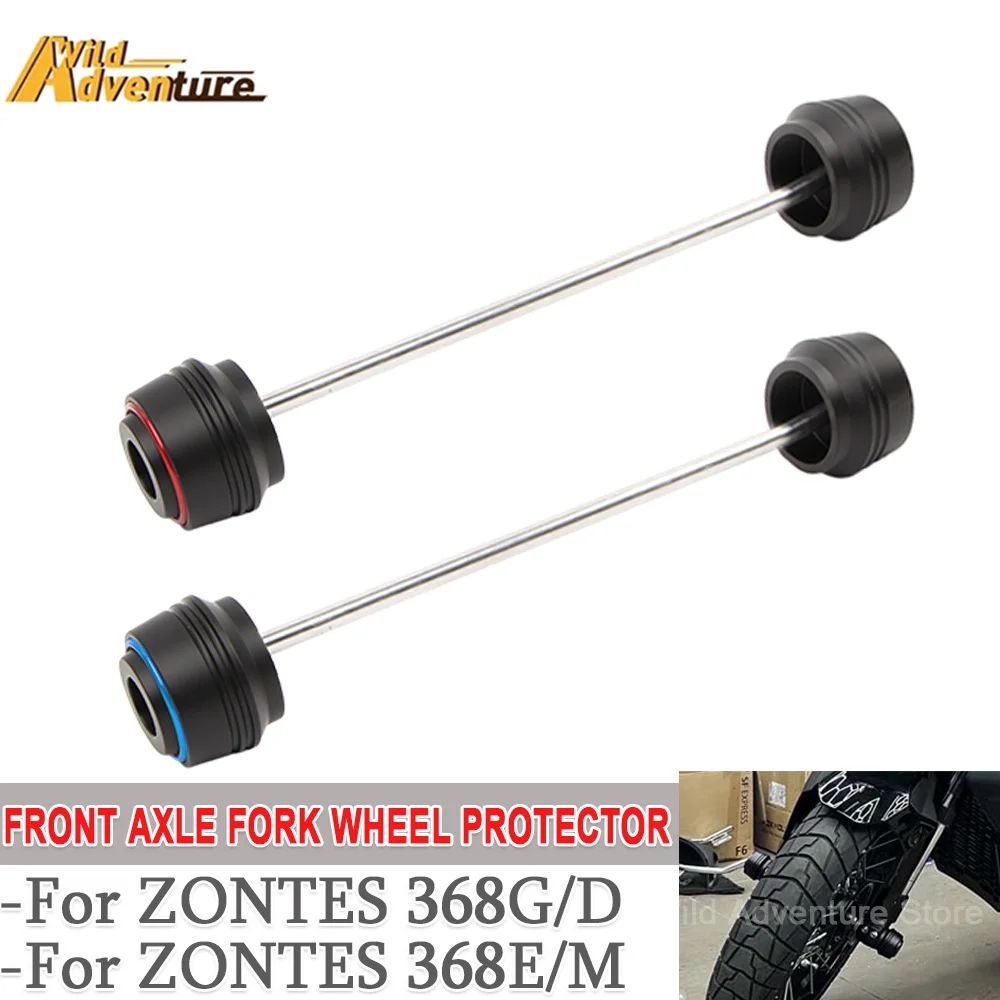 

Motorcycle Accessories Front Wheel Fork Slider Axle Crash Protector For ZONTES 368G 368D 368E 368M 368G/D/E/M Falling Protection