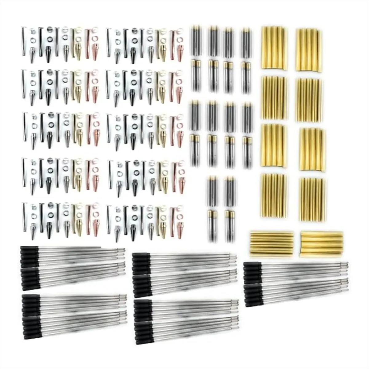 2026 New WoodenTwist Pen Set 50 Pcs, Various Finishes 7mm Twist Pen Set
