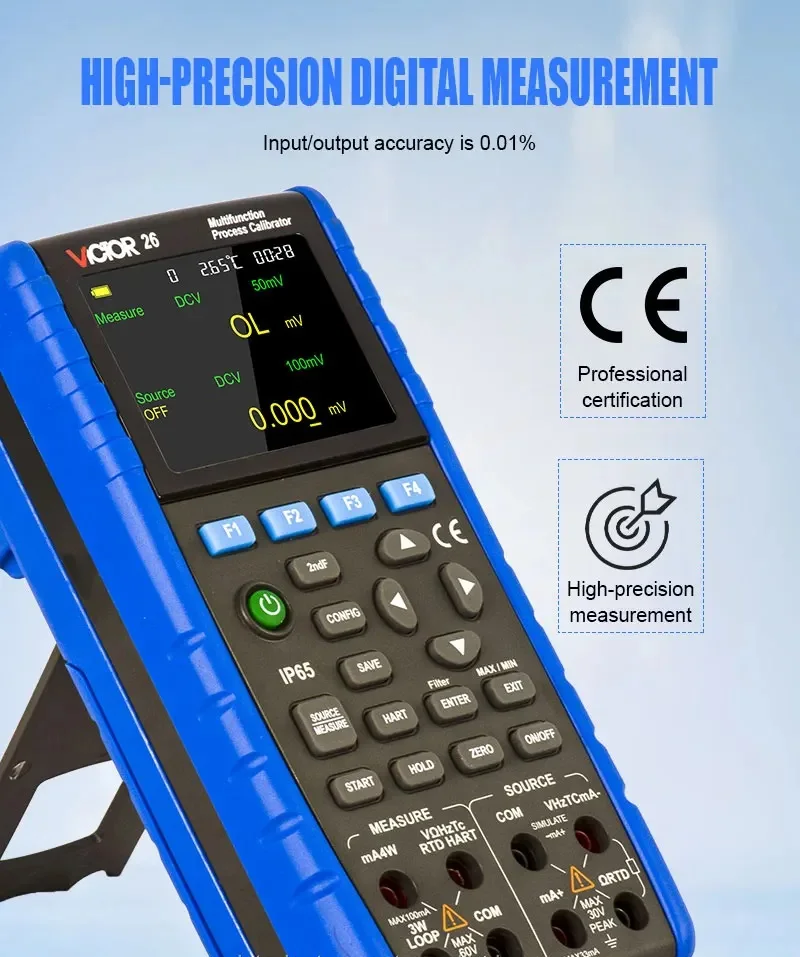 26 Multifunction Process Calibrator Signal Generator with Accuracy of 0.01%
